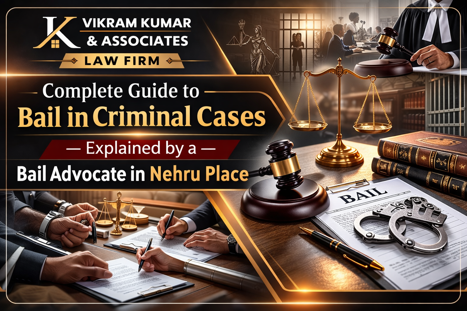 Complete Guide to Bail in Criminal Cases – Explained by a Bail Advocate in Nehru Place